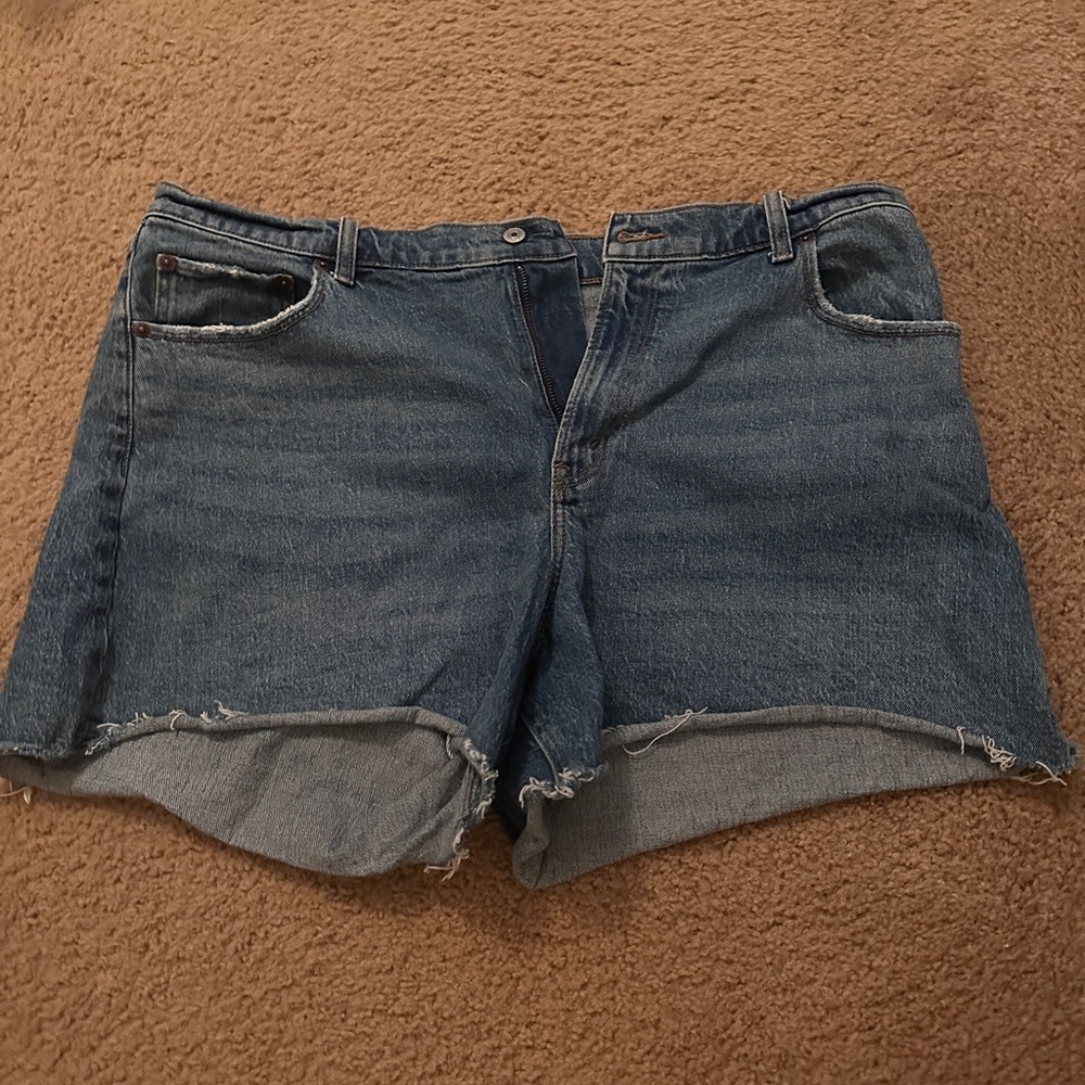 Abercrombie & Fitch Blue Jean Shorts Classic Cut-Off Style